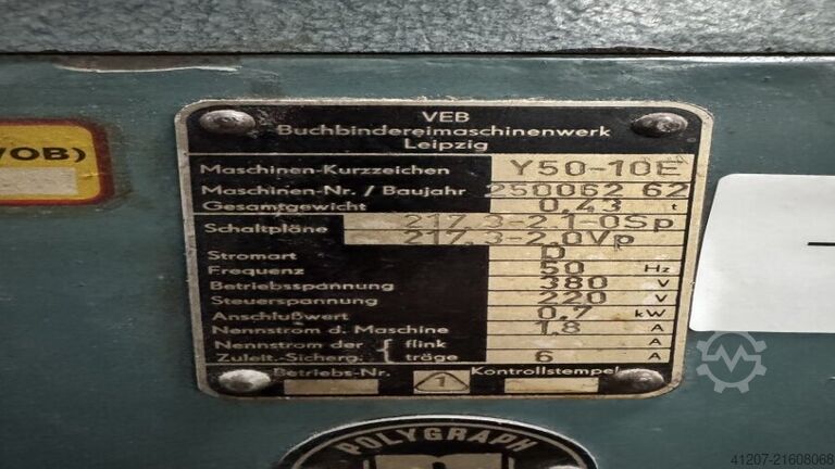 Verschiedene Polygraph VEB Y50-10E