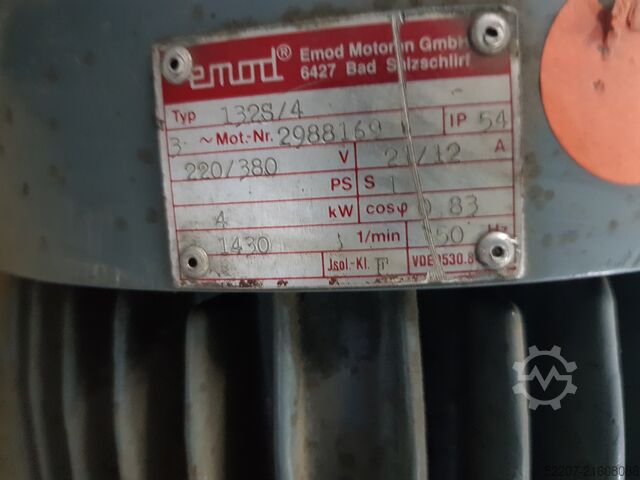 Elektromotoren für  Degussa Kammeröfen EMOD 132S