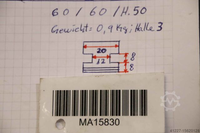 Interchangeable jaws unbekannt Breite 20 mm