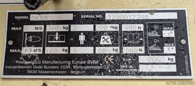 Scherenhebebühne JLG 2030 ES