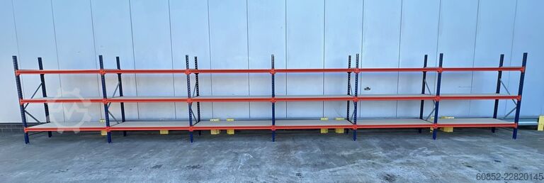 Wide span storage rack ca. 11,46 lfm. Weitspannregale H: 200 cm T: 60 cm , 400 kg Fachlast , 3 Ebenen