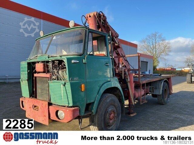 LKW mit Pritsche (offen) Henschel HENSCHEL F 161 AK 4x4 mit Kran Atlas AK 5007