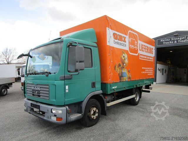 Transporter mit Pritsche & Plane MAN TGL 8.210 BL *KLIMA+LBW+4,55m+Modell 2009*