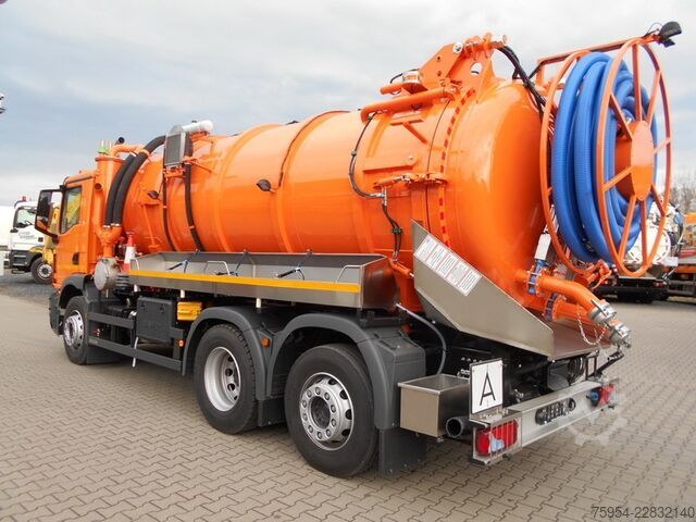 Vacuum tank truck MAN TGM 26.320 6x2-4 BL / Faros 13,5/1