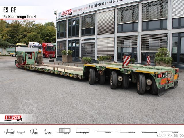 Low loader semitrailer GOLDHOFER 3-Achs-Tiefbett 3x12 t