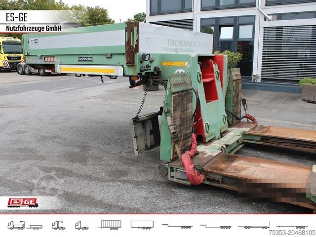 Low loader semitrailer GOLDHOFER 3-Achs-Tiefbett 3x12 t