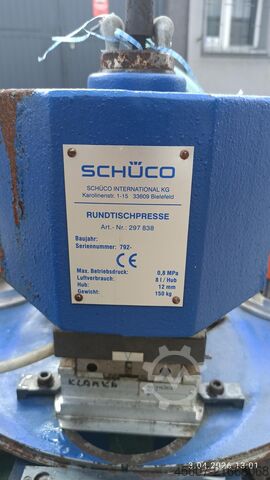 Biegepresse für Aluminium-Bögen von Schuco International schuco Rundtischpresse