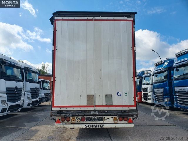 Auflieger mit Pritsche & Plane SCHMITZ CARGOBULL SCS S3T Varios, Edscha, hydraul. Hubdach, TÜV