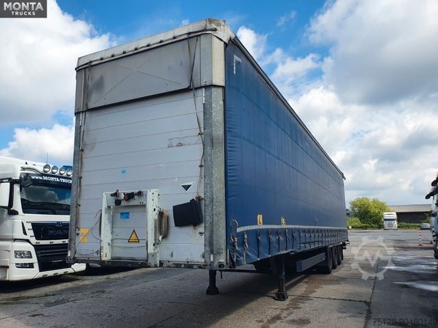 Auflieger mit Pritsche & Plane SCHMITZ CARGOBULL SCS S3T Varios, Edscha, hydraul. Hubdach, TÜV