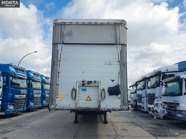 Auflieger mit Pritsche & Plane SCHMITZ CARGOBULL SCS S3T Varios, Edscha, hydraul. Hubdach, TÜV