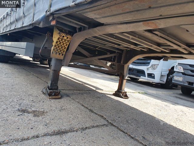 Auflieger mit Pritsche & Plane SCHMITZ CARGOBULL SCS S3T Varios, Edscha, hydraul. Hubdach, TÜV