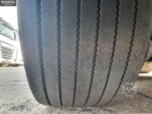 Auflieger mit Pritsche & Plane SCHMITZ CARGOBULL SCS S3T Varios, Edscha, hydraul. Hubdach, TÜV