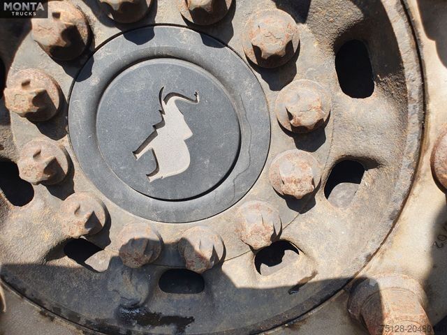 Auflieger mit Pritsche & Plane SCHMITZ CARGOBULL SCS S3T Varios, Edscha, hydraul. Hubdach, TÜV