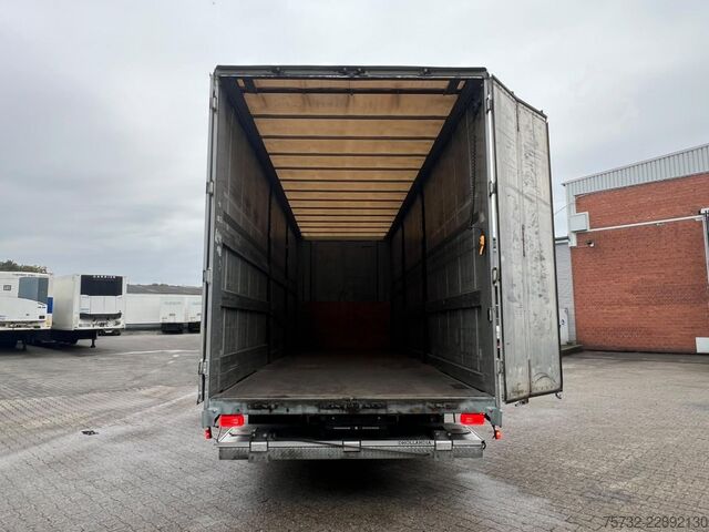Flatbed truck with tarp Scania R 490 Plane-Jumbo Retarder Edscha LBW Lenkachse