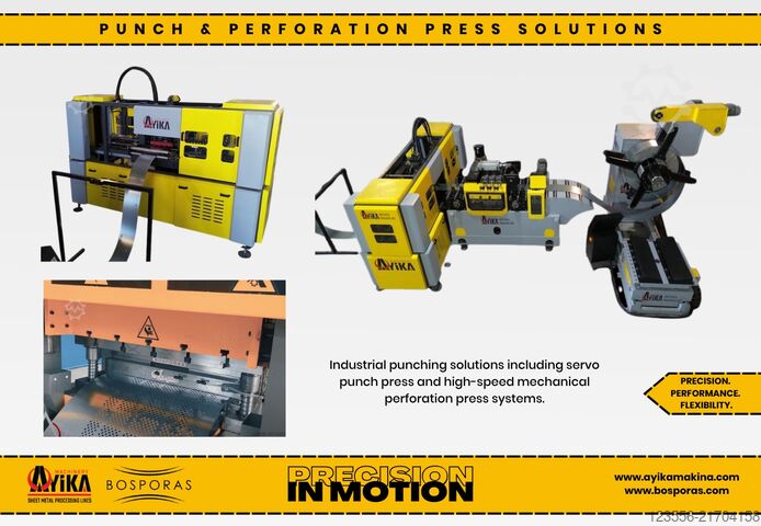 Punch & Perforation Press Solutions BOSPORAS MACHINERY | AYIKA PP-Series