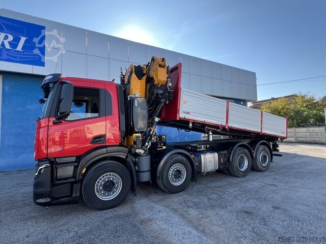 Dreiseitenkipper mit Kran Iveco X-WAY 480