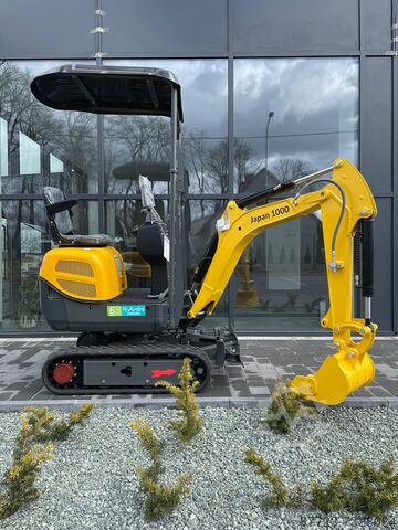 Minibagger `Gunter Grossmann Japan 1000 3 cilinder Kubota