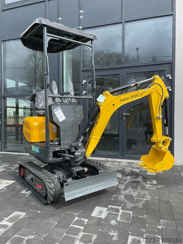 Minibagger `Gunter Grossmann Japan 1000 3 cilinder Kubota