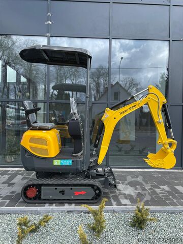 Minibagger `Gunter Grossmann Japan 1000 3 cilinder Kubota