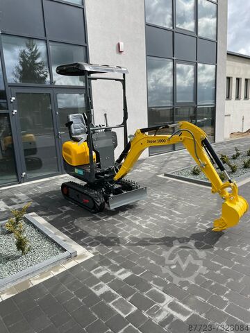 Minibagger `Gunter Grossmann Japan 1000 3 cilinder Kubota