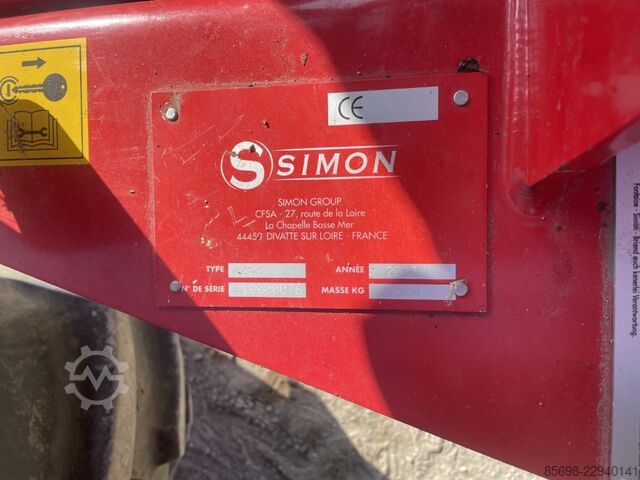 Simon S3B carrot harvester tractor-mounted, single-row with hopper SIMON S3B