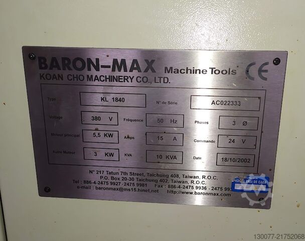 Round BARON MAX KL1840