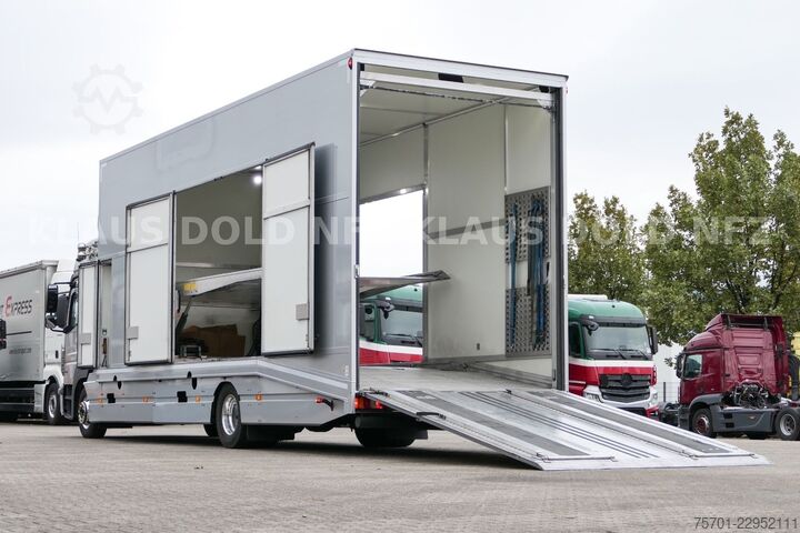 Autotransporter LKW MERCEDES-BENZ Atego 1224 Autotransp. Komplettzug Moetefindt