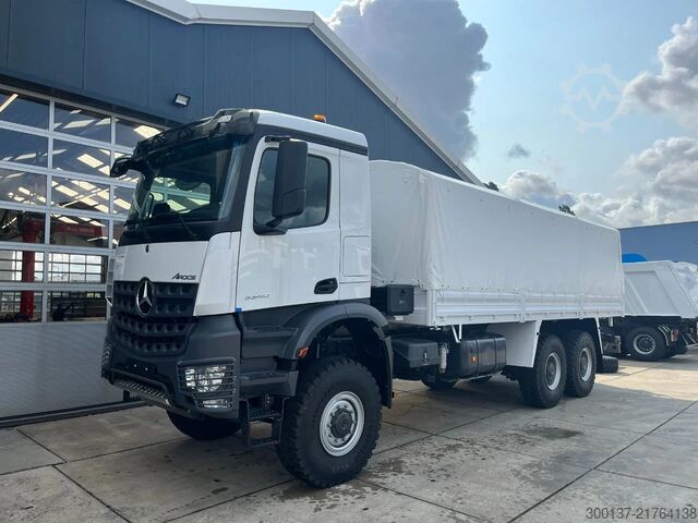 Tarpaulin Mercedes-Benz Arocs 3340 A 6x6 Cargo Truck