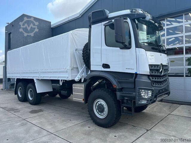 Tarpaulin Mercedes-Benz Arocs 3340 A 6x6 Cargo Truck