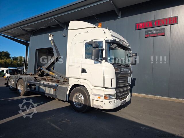 Roll-off tipper truck SCANIA R500 V8 / Manual / TOP ZUSTAND / German