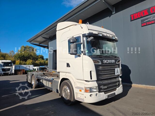 Roll-off tipper truck SCANIA R500 V8 / Manual / TOP ZUSTAND / German