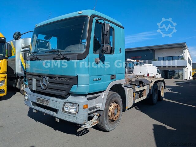 Roll-off tipper truck MERCEDES-BENZ Actros 2636 / Steel / Eps 3 Pedal / German