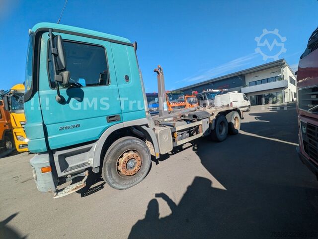 Roll-off tipper truck MERCEDES-BENZ Actros 2636 / Steel / Eps 3 Pedal / German