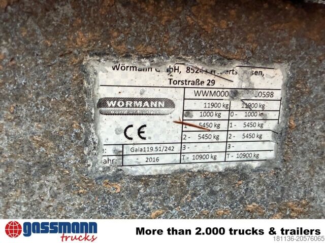 Three-way tipper trailer  Gala 119.51/242, Verzinkt