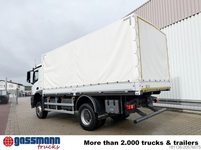 Flatbed truck Mercedes-Benz Arocs 1827 A 4x4, Ex-Bundeswehr!