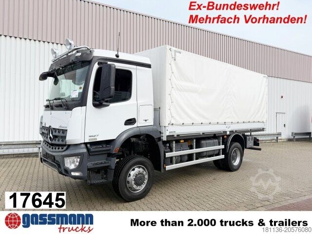 Flatbed truck Mercedes-Benz Arocs 1827 A 4x4, Ex-Bundeswehr!