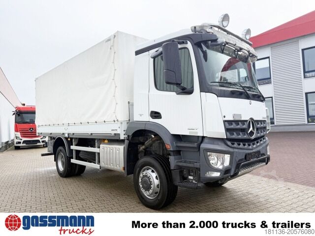 Flatbed truck Mercedes-Benz Arocs 1827 A 4x4, Ex-Bundeswehr!