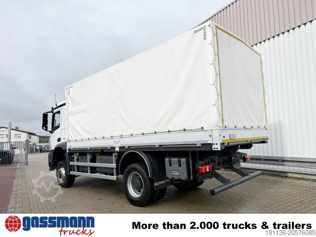 Flatbed truck Mercedes-Benz Arocs 1827 A 4x4, Ex-Bundeswehr!