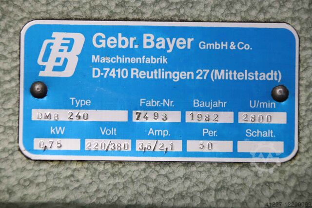 Werkzeugschleifmaschine Bayer DMB 240 2 Stationen