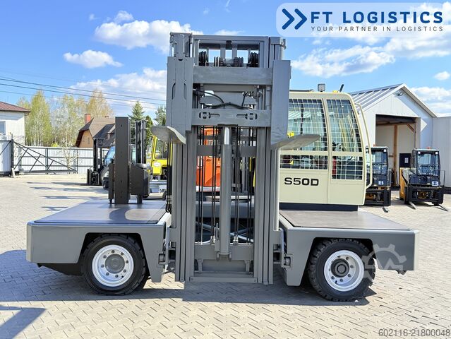 Side loader forklift Hubtex S50D TRIPLEX 6300 FREE-LIFT PLATFORM1600