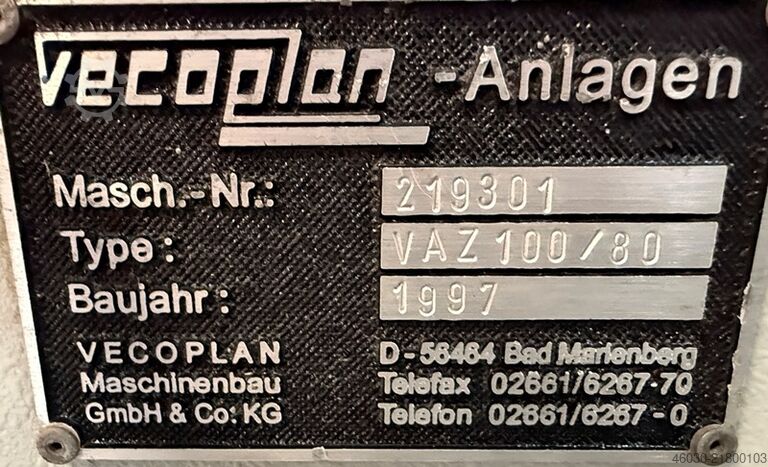 Single-shaft shredder Vecoplan VAZ 100/80 U40