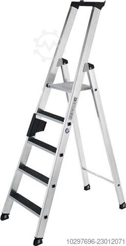 5-step aluminum platform ladder, total height 1,830 mm - 1 piece  