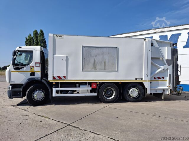 Household waste collection vehicle RENAULT D26 WIDE 320 - 6X2 - E6 - SEMAT C337
