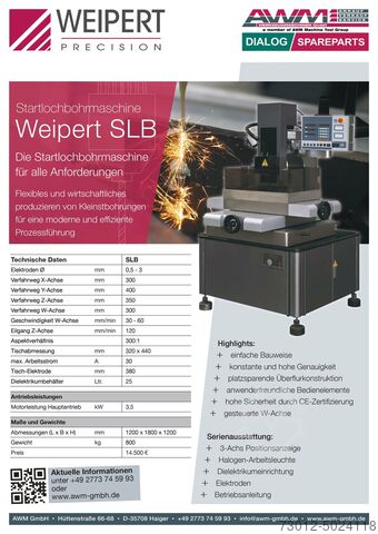 Startlochbohrmaschine Weipert SLB