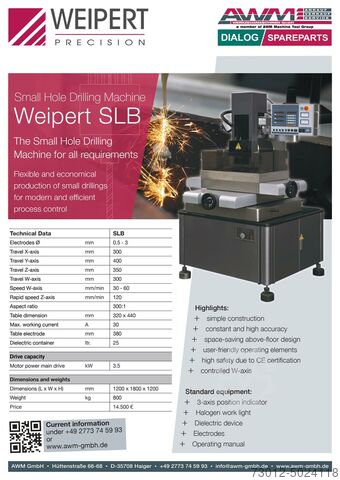 Startlochbohrmaschine Weipert SLB