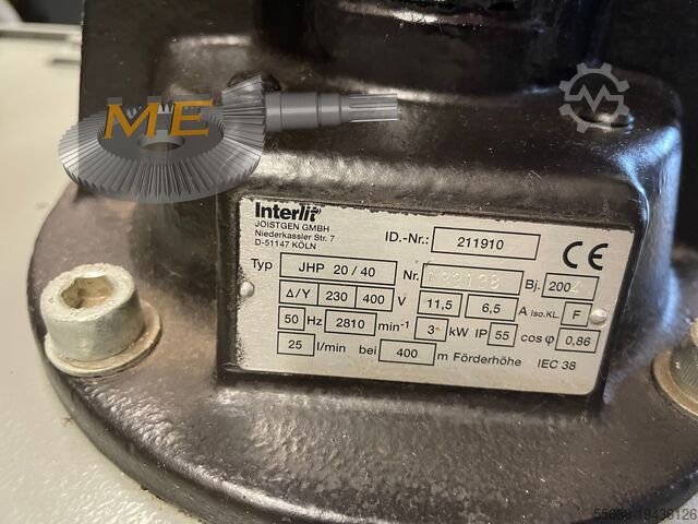 Belt filter system INTERLIT SPB4/900 80/40 bar