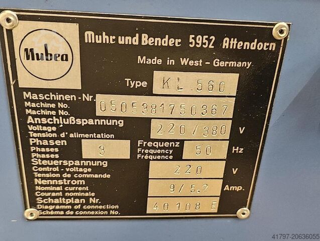 Lochstanze Mubea KL 560 Mubea KL 560