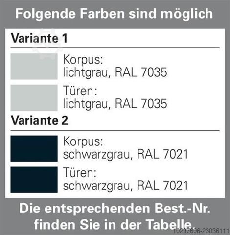 Roller shutter cabinet H1230xW1200xD420mm - 1 piece  