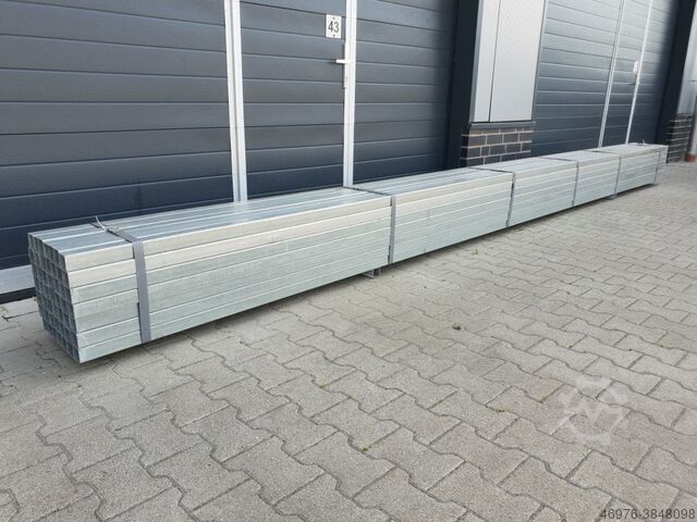 Tubular square tube steel pipe Gesamtlänge: 6.050 mm / Profilabm.: 50 x 50 mm / Feuerverzinkt
