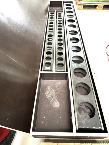 Messplatte/Messleiste/Montagelineale Messleistensatz in Holzkiste Montagelineale